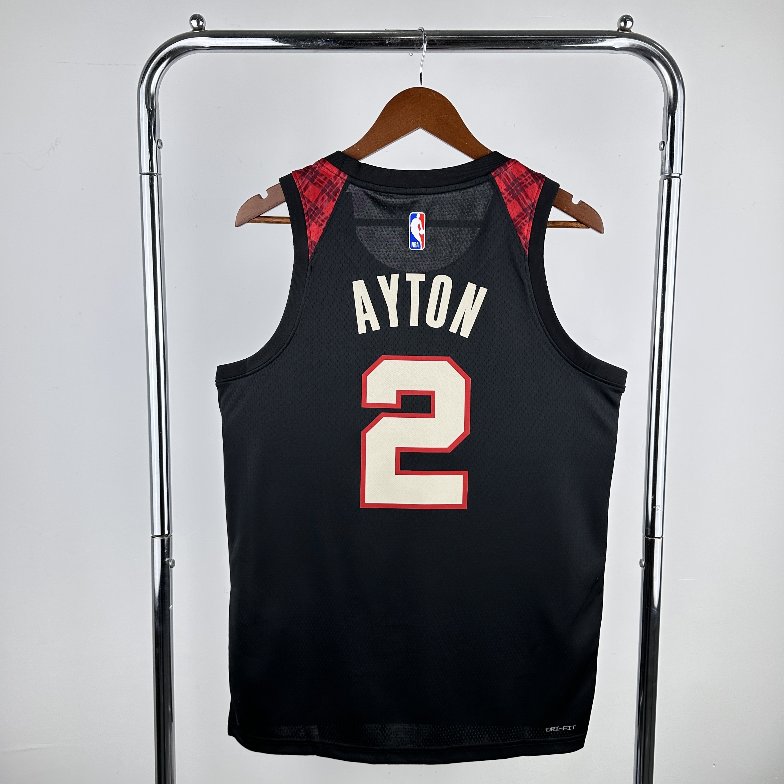 Men Portland Trail Blazers #2 Ayton Black City Edition Nike 2024 NBA Jersey->phoenix suns->NBA Jersey